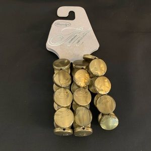 NEW, Green Plastic Marble Effect Stretch Bracket 3Pack